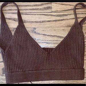 Knit bralette top woman’s size S